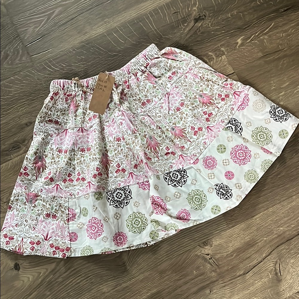 Floral Patchwork Skirt -